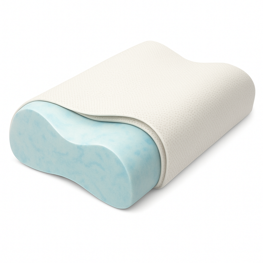 Almohada cervical viscoelástica con funda lavable
